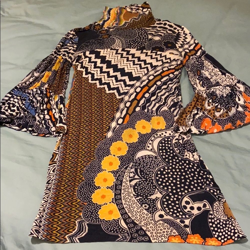 Missoni Italian made wide cuff print dress size 4
